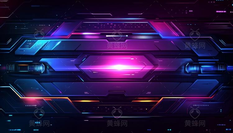 ai科技线条背景,ai蓝紫色科技背景